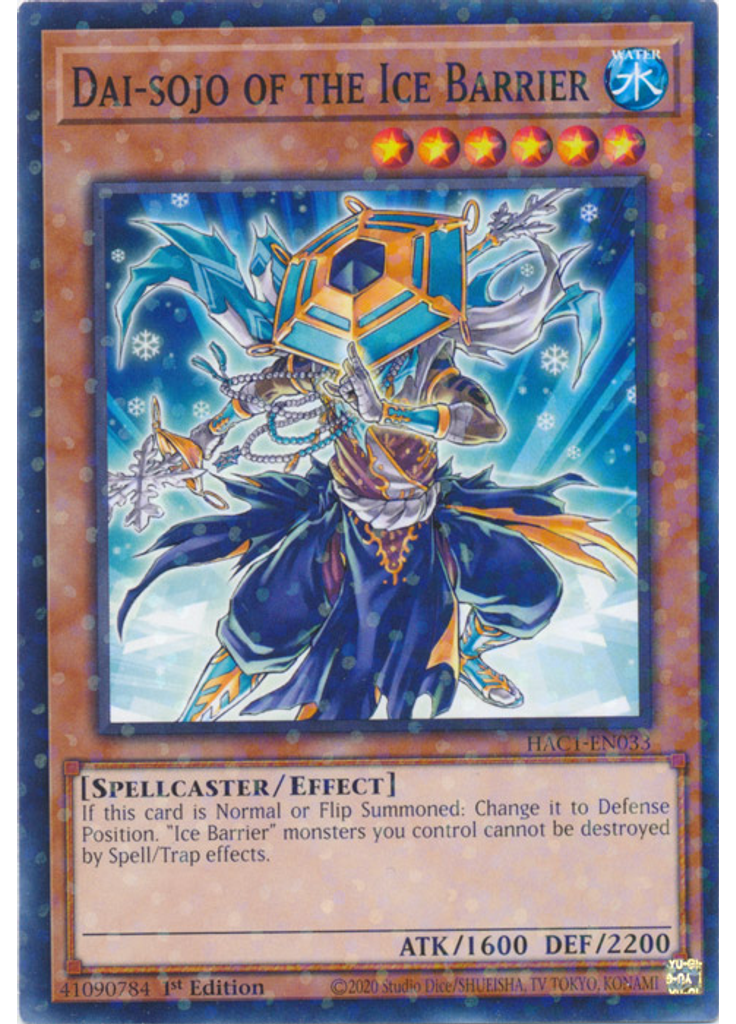 Dai-sojo of the Ice Barrier (Duel Terminal Normal Parallel Rare 1st Edition)