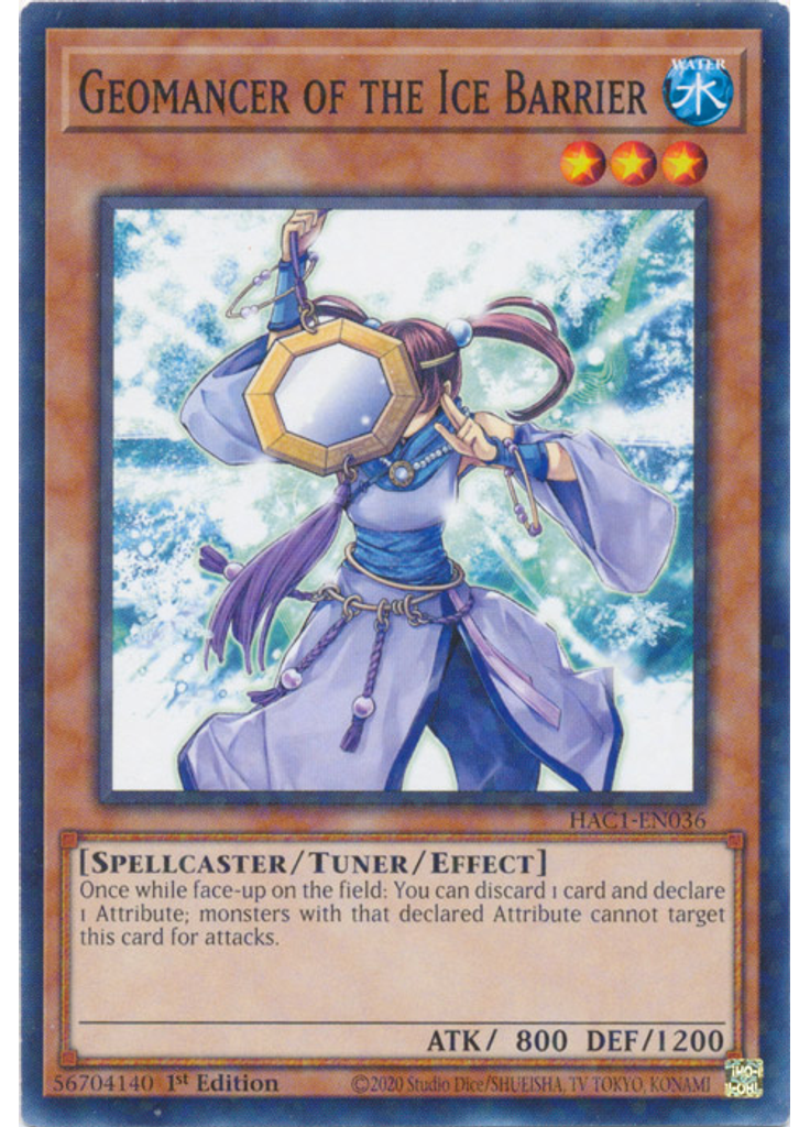Geomancer of the Ice Barrier (Duel Terminal Normal Parallel Rare 1st Edition)