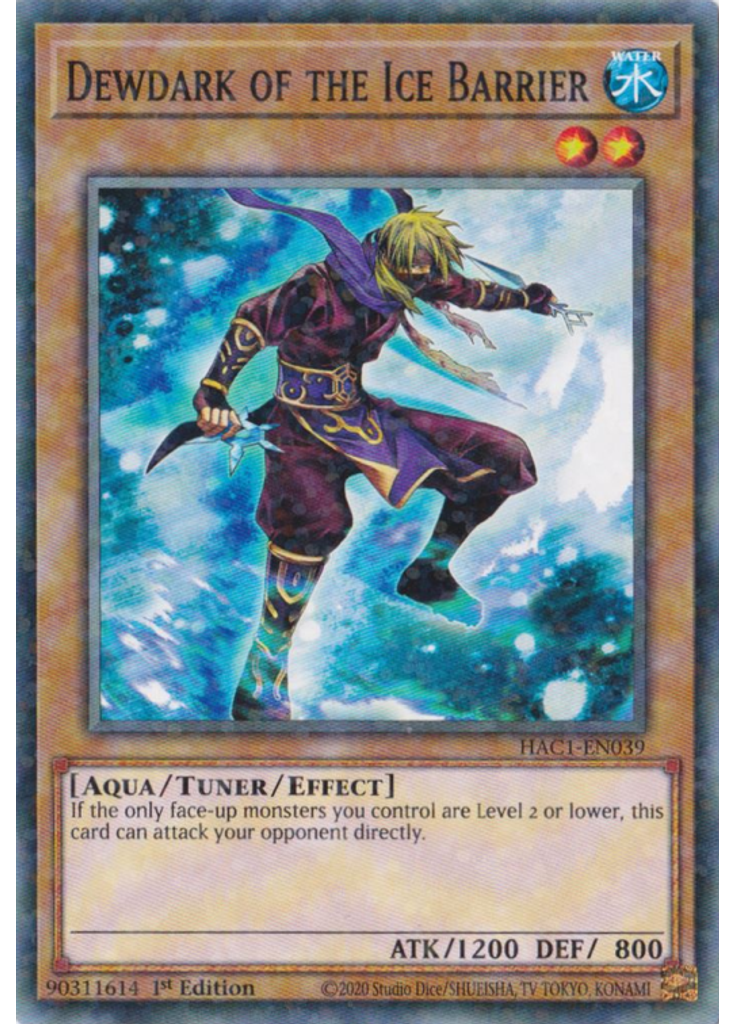 Dewdark of the Ice Barrier (Duel Terminal Normal Parallel Rare 1st Edition)