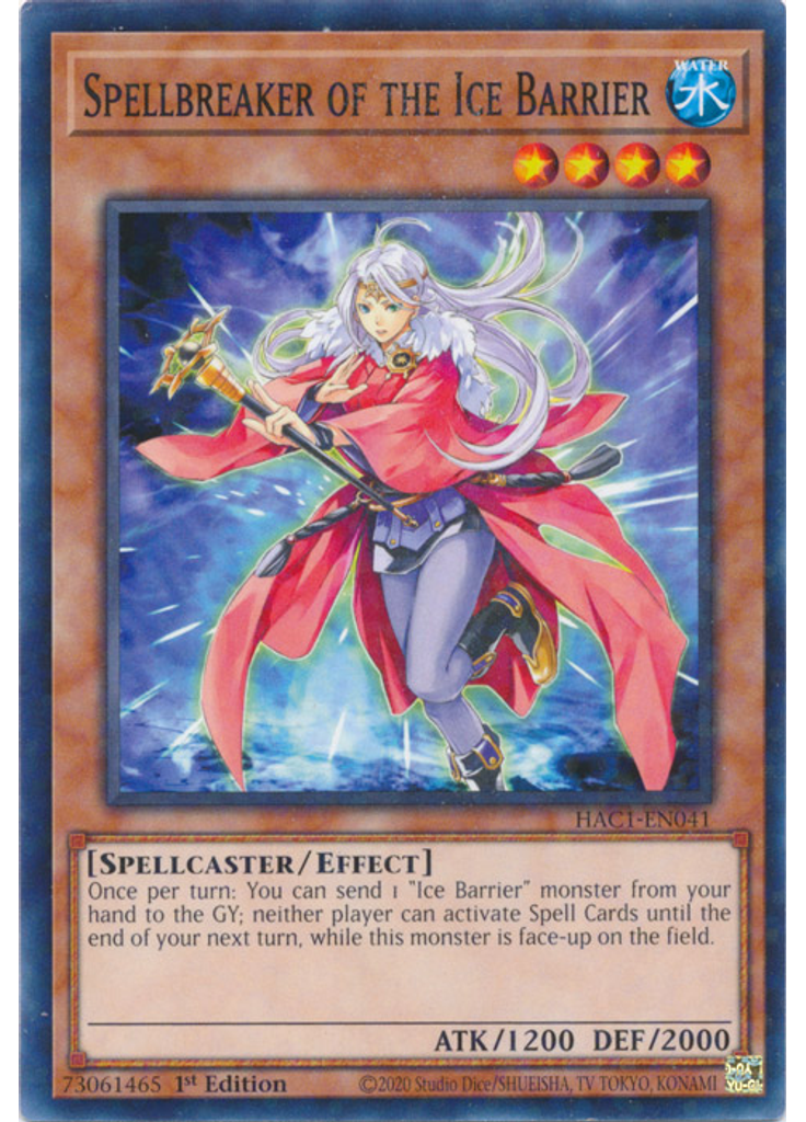 Spellbreaker of the Ice Barrier (Duel Terminal Normal Parallel Rare 1st Edition)