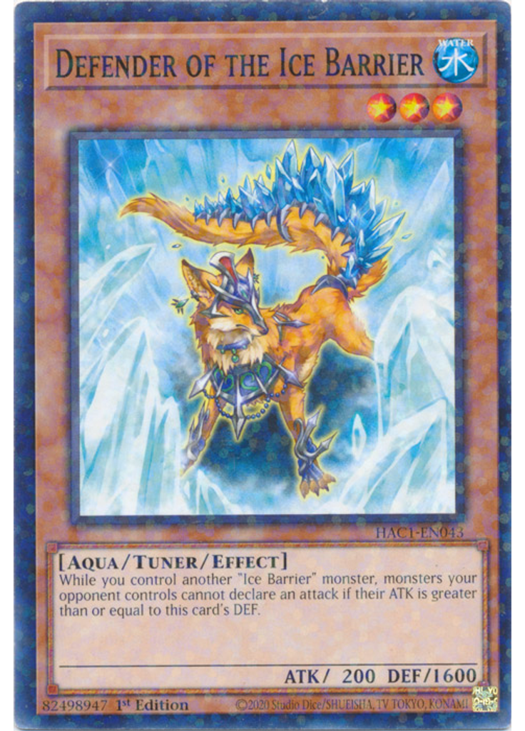 Defender of the Ice Barrier (Duel Terminal Normal Parallel Rare 1st Edition)