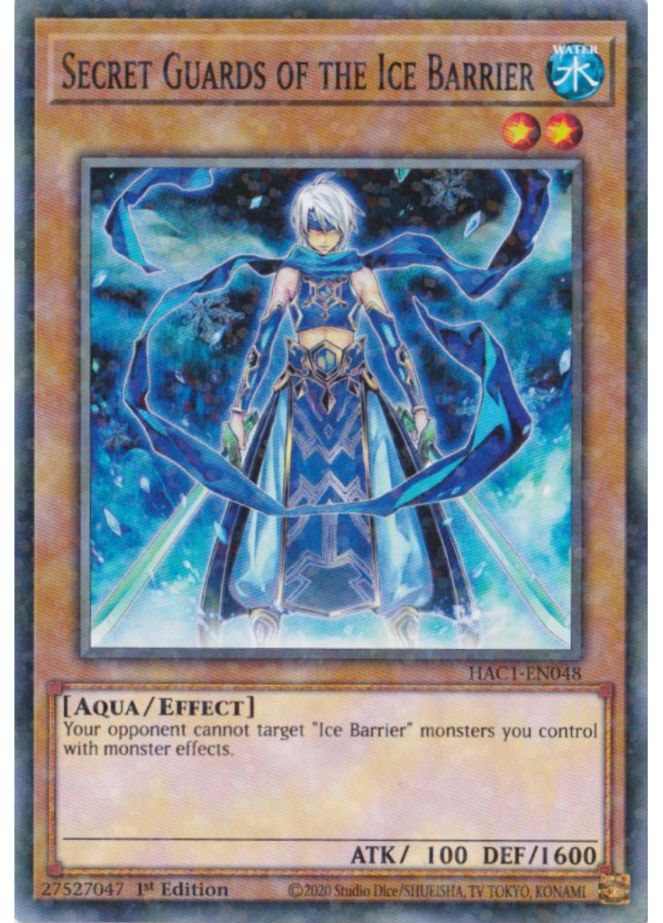 Secret Guards of the Ice Barrier (Duel Terminal Normal Parallel Rare 1st Edition)