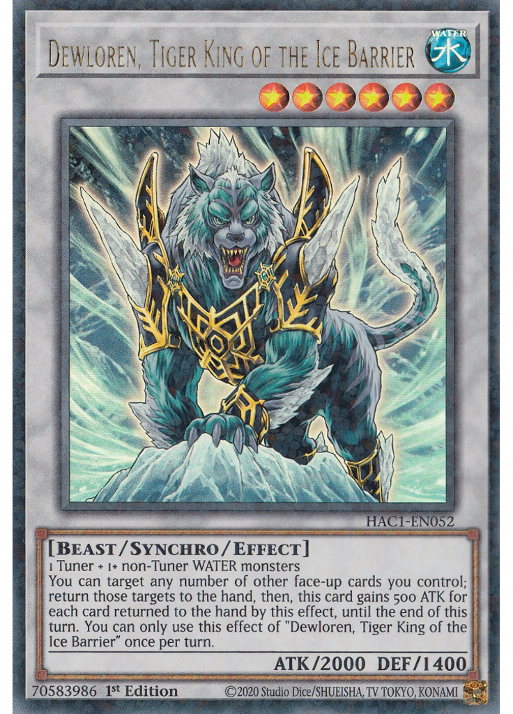 Dewloren, Tiger King of the Ice Barrier