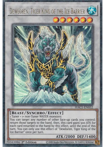 Dewloren, Tiger King of the Ice Barrier