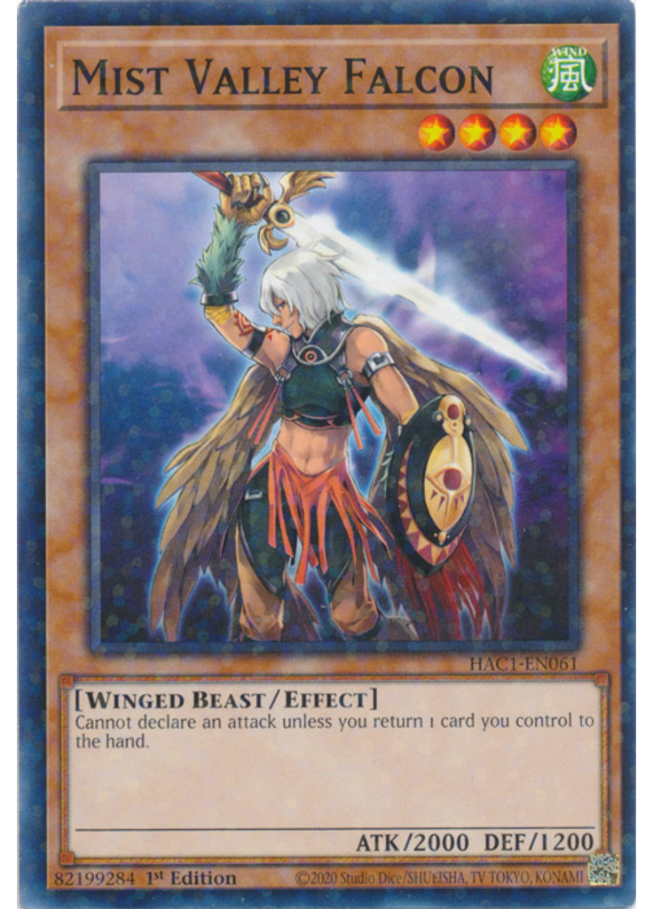 Mist Valley Falcon (Duel Terminal Normal Parallel Rare 1st Edition)