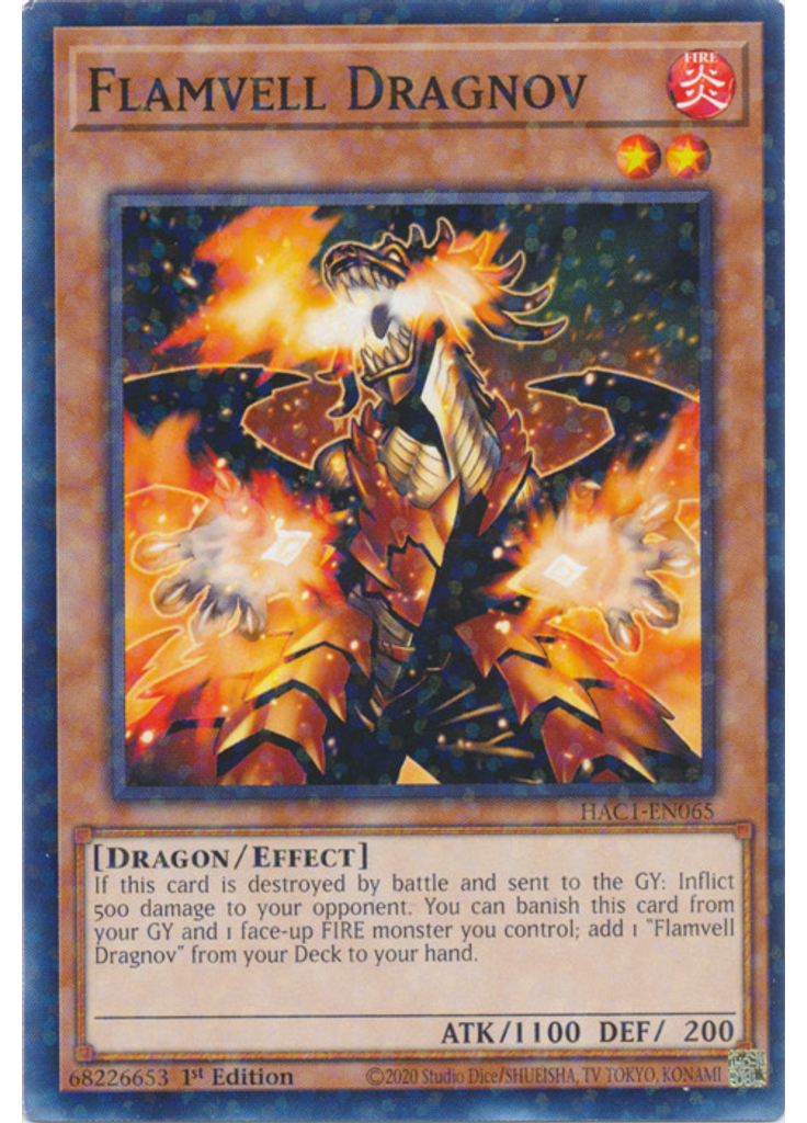 Flamvell Dragnov (Duel Terminal Normal Parallel Rare 1st Edition)