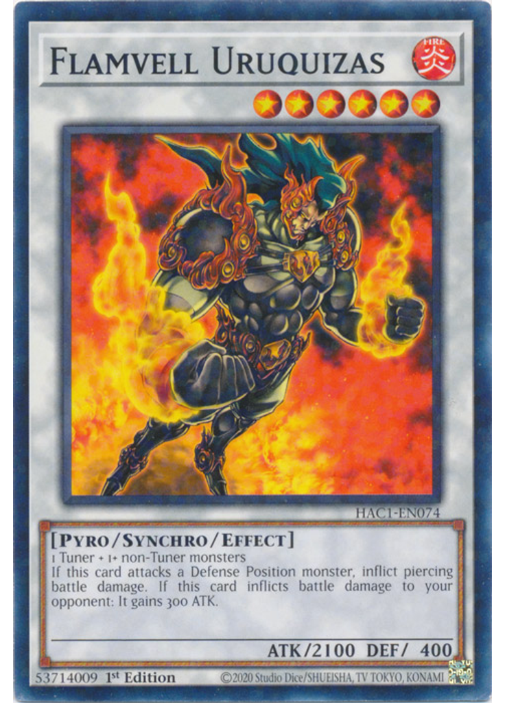 Flamvell Uruquizas (Duel Terminal Normal Parallel Rare 1st Edition)