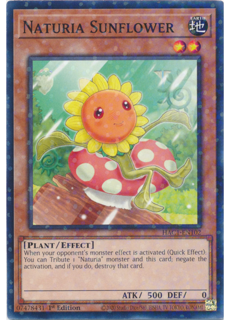 Naturia Sunflower (Duel Terminal Normal Parallel Rare 1st Edition)