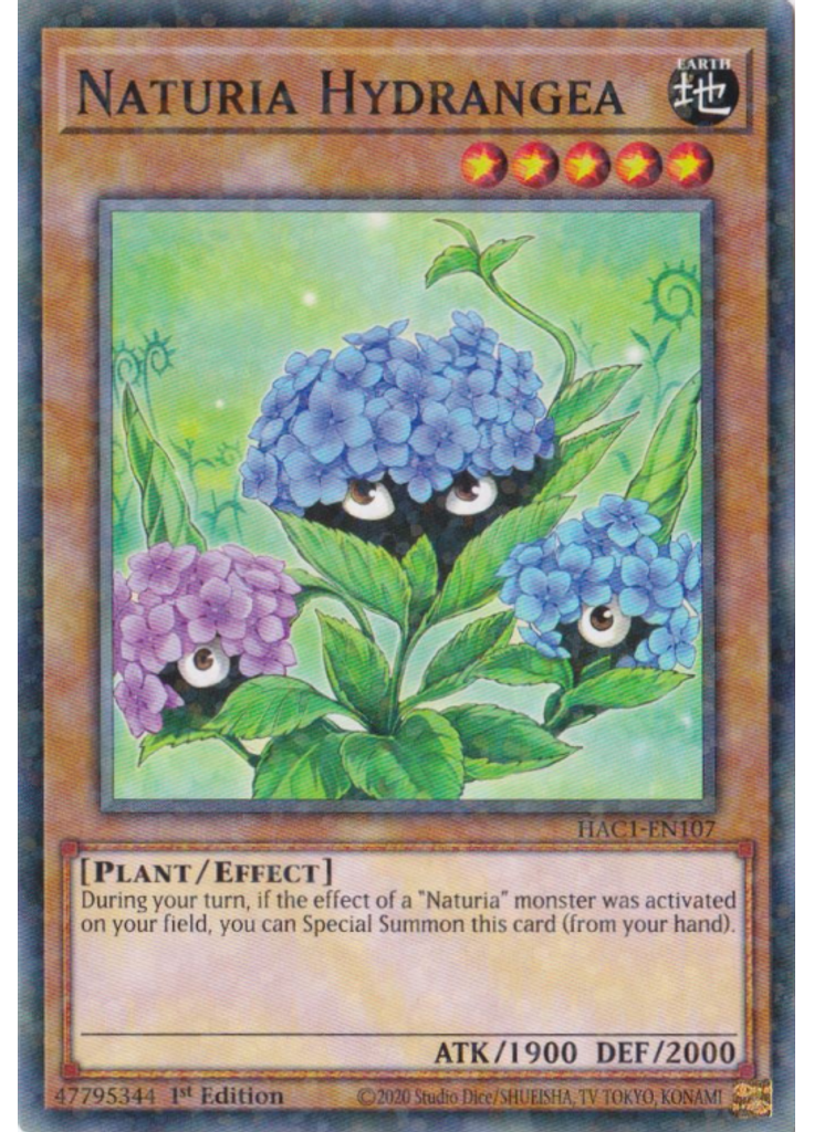 Naturia Hydrangea (Duel Terminal Normal Parallel Rare 1st Edition)