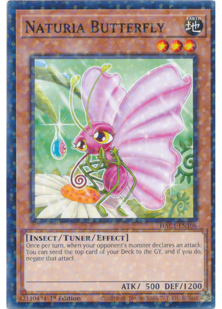 Naturia Butterfly (Duel Terminal Normal Parallel Rare 1st Edition)