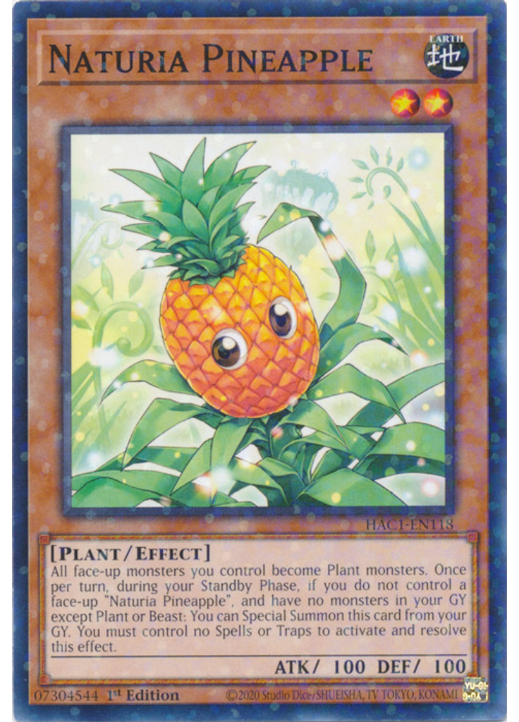 Naturia Pineapple (Duel Terminal Normal Parallel Rare 1st Edition)