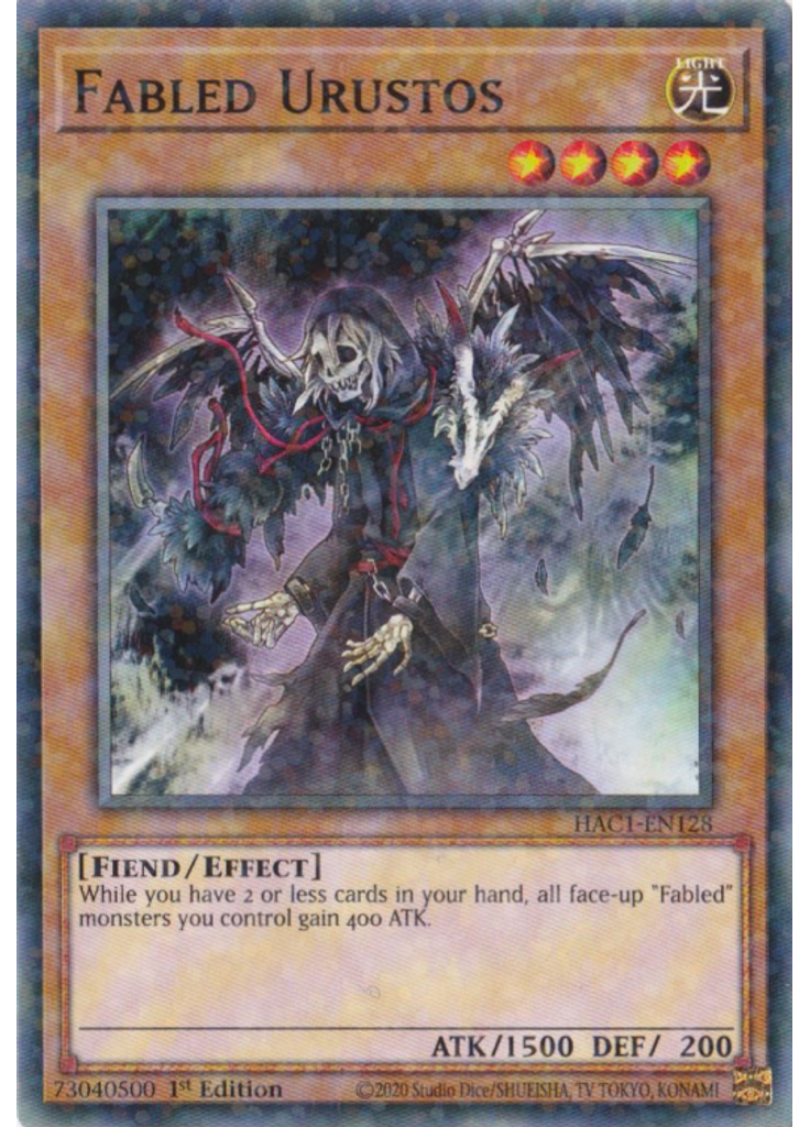 Fabled Urustos (Duel Terminal Normal Parallel Rare 1st Edition)