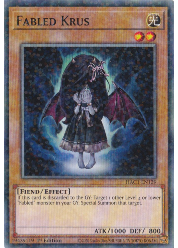 Fabled Krus (Duel Terminal Normal Parallel Rare 1st Edition)