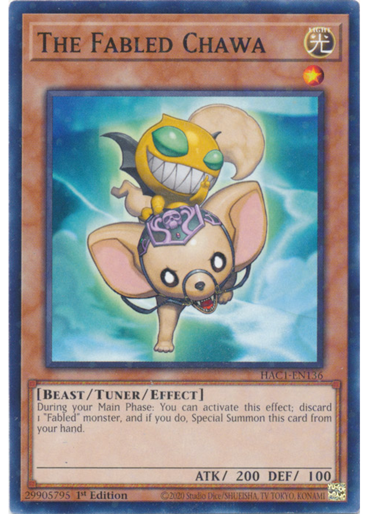 The Fabled Chawa (Duel Terminal Normal Parallel Rare 1st Edition)