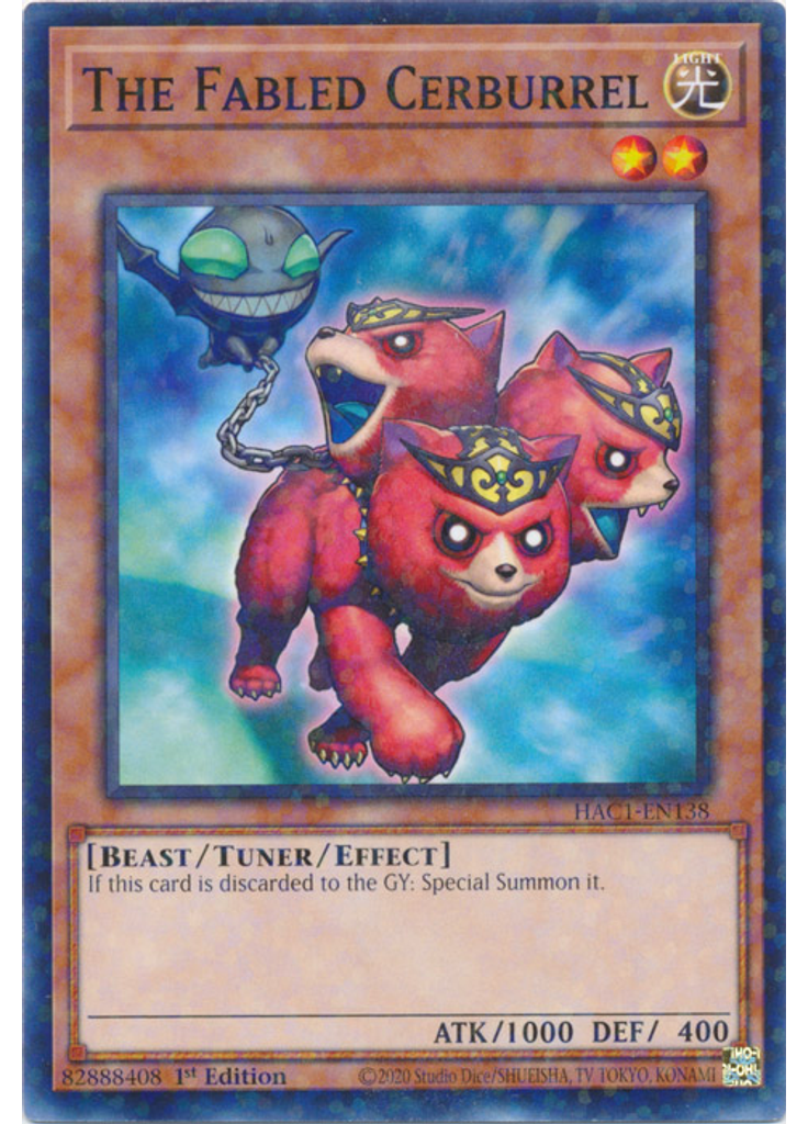 The Fabled Cerburrel (Duel Terminal Normal Parallel Rare 1st Edition)
