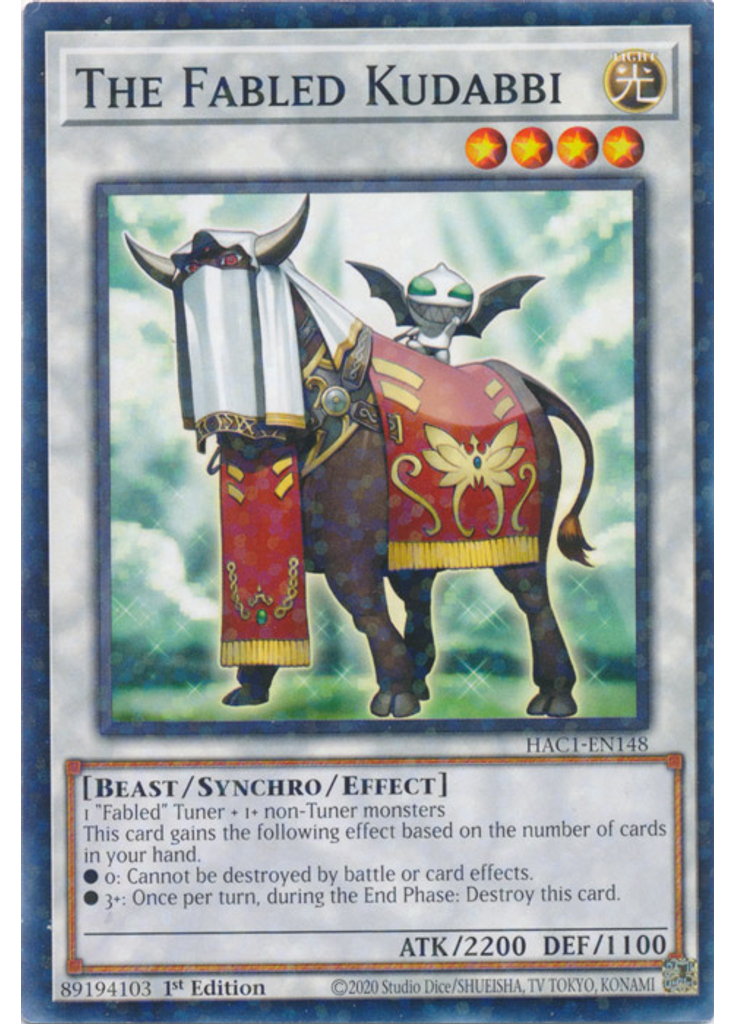 The Fabled Kudabbi (Duel Terminal Normal Parallel Rare 1st Edition)
