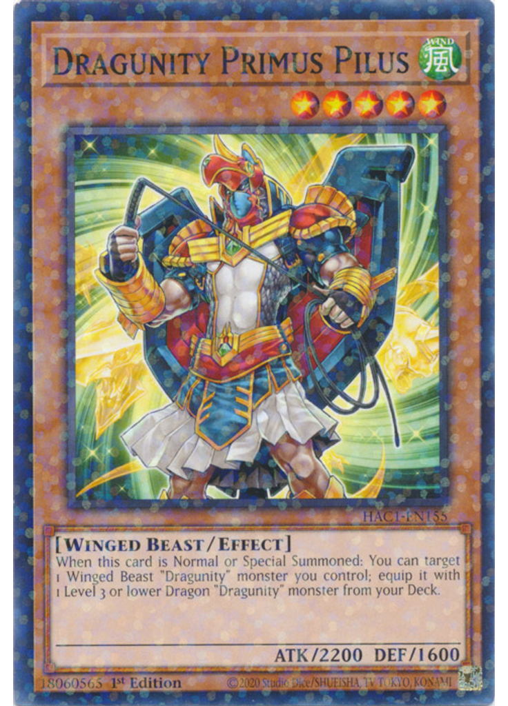 Dragunity Primus Pilus (Duel Terminal Normal Parallel Rare 1st Edition)