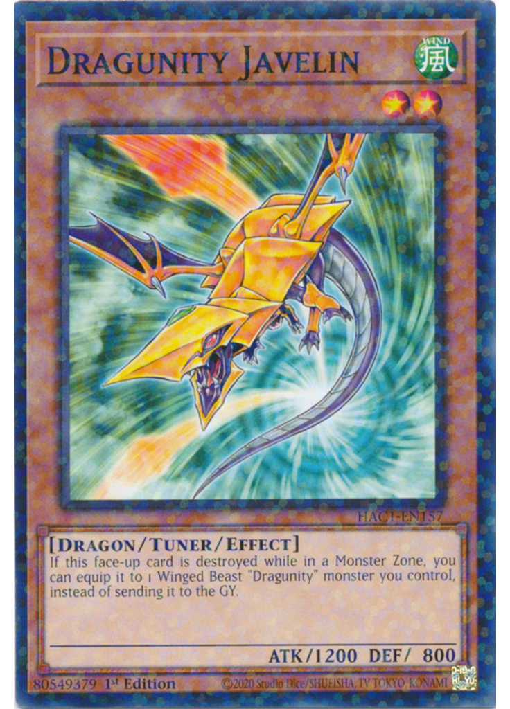Dragunity Javelin (Duel Terminal Normal Parallel Rare 1st Edition)