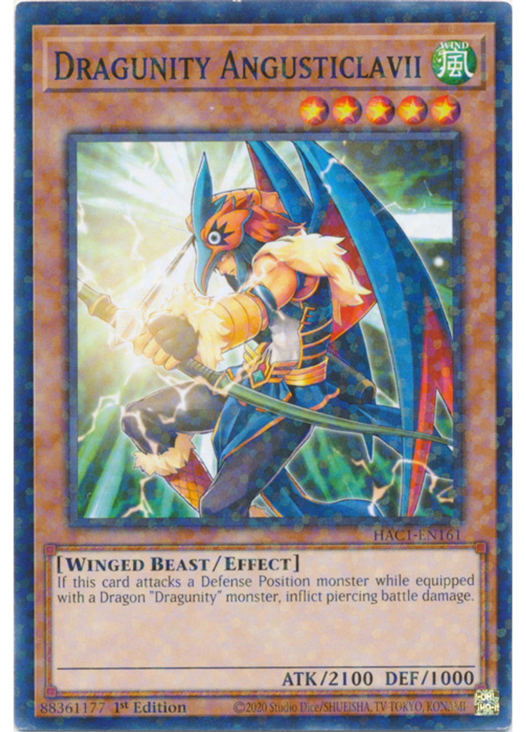 Dragunity Angusticlavii (Duel Terminal Normal Parallel Rare 1st Edition)