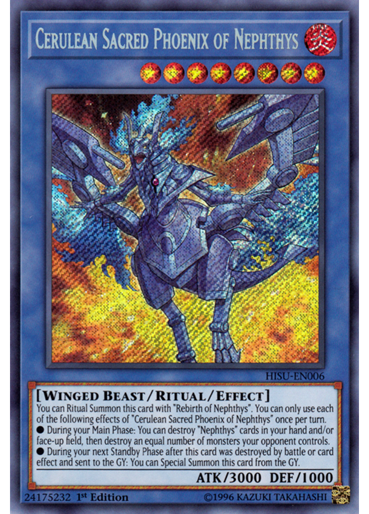 Cerulean Sacred Phoenix of Nephthys