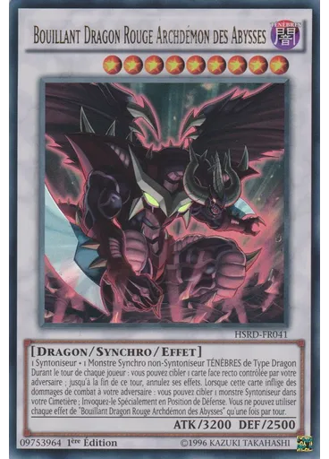 Bouillant Dragon Rouge Archdémon des Abysses