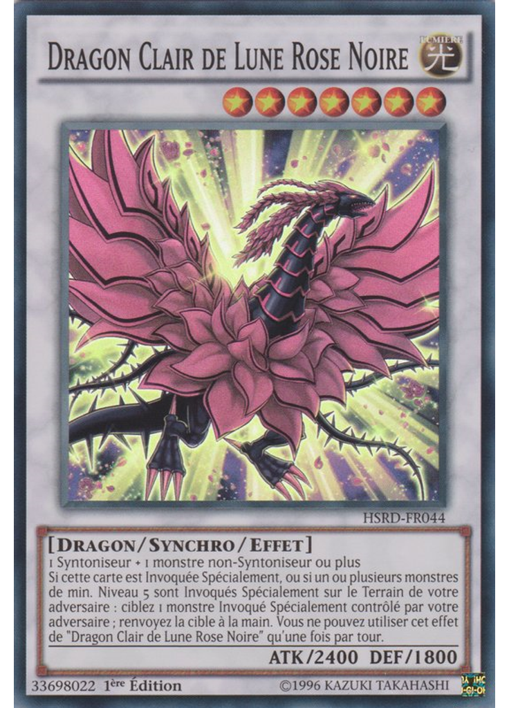 Dragon Clair de Lune Rose Noire