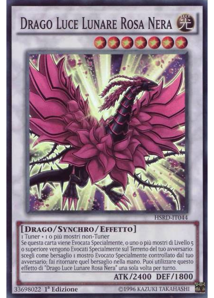Drago Luce Lunare Rosa Nera
