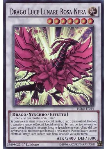 Drago Luce Lunare Rosa Nera