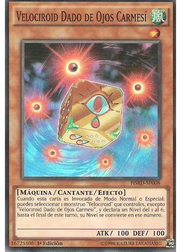 Velociroid Dado de Ojos Carmesí
