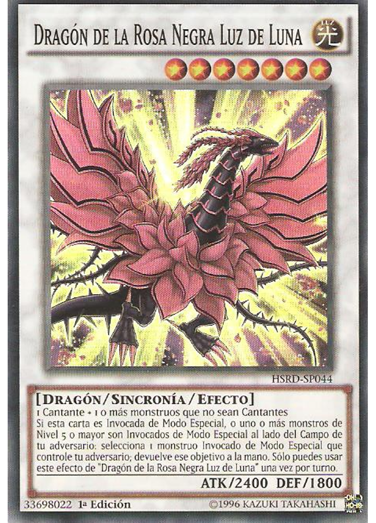 Dragón de la Rosa Negra Luz de Luna