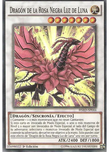 Dragón de la Rosa Negra Luz de Luna