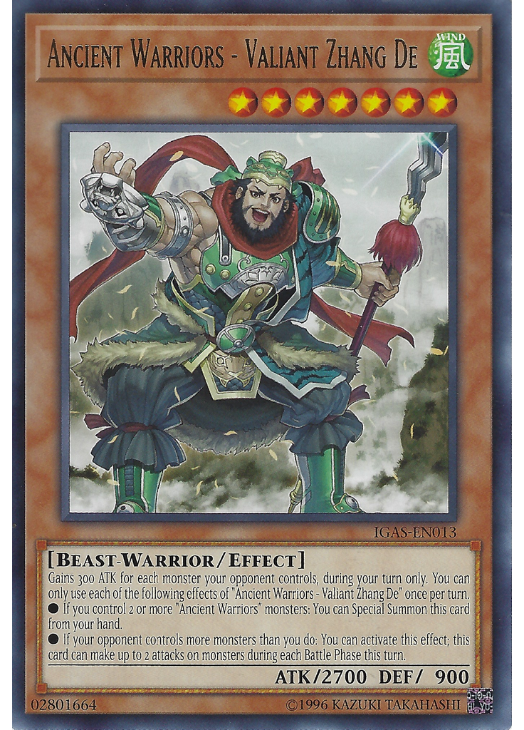 Ancient Warriors - Valiant Zhang De (Rare Unlimited)