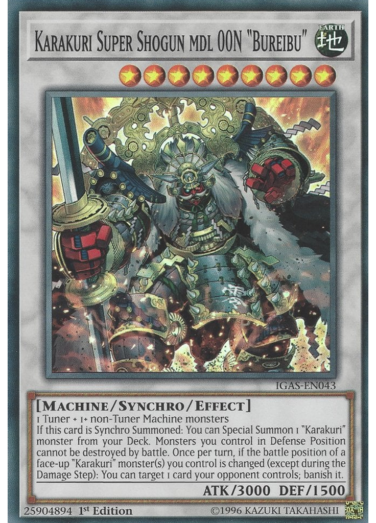 Karakuri Super Shogun mdl 00N "Bureibu"