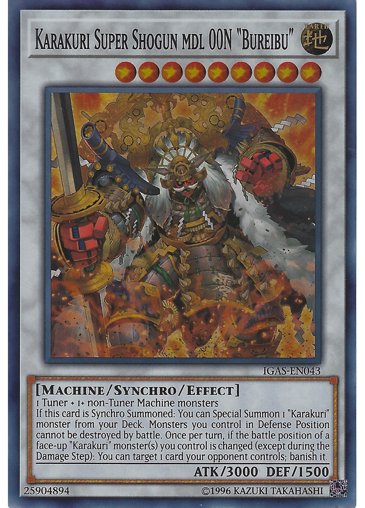 Karakuri Super Shogun mdl 00N "Bureibu" (Super Rare Unlimited)