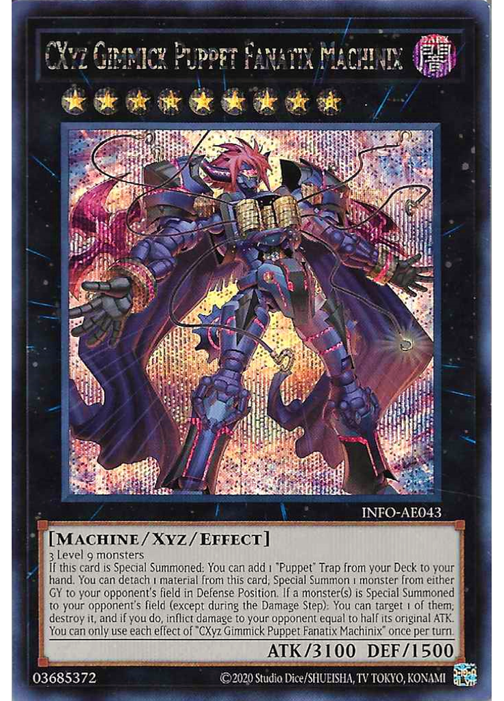 CXyz Gimmick Puppet Fanatix Machinix (Secret Rare Unlimited)