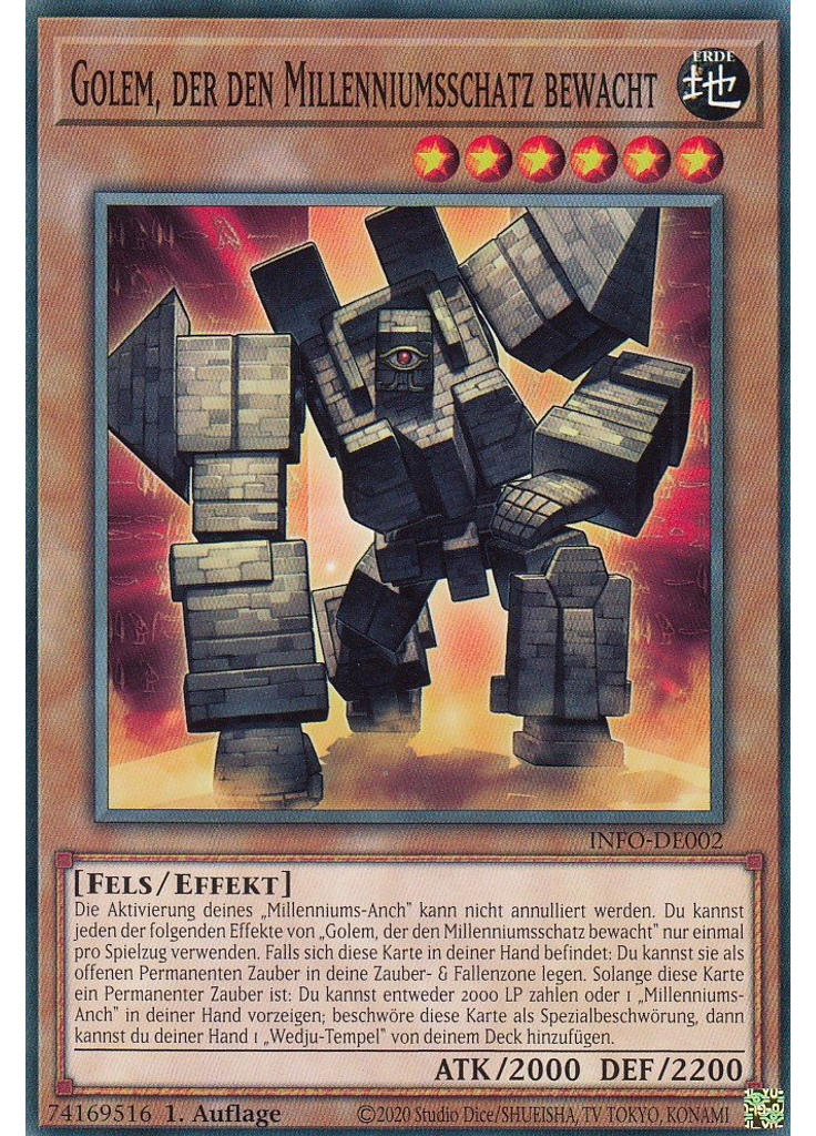 Golem, der den Millenniumsschatz bewacht