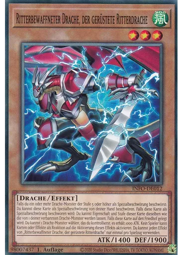 Ritterbewaffneter Drache, der gerüstete Ritterdrache