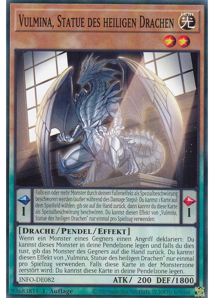 Vulmina, Statue des heiligen Drachen