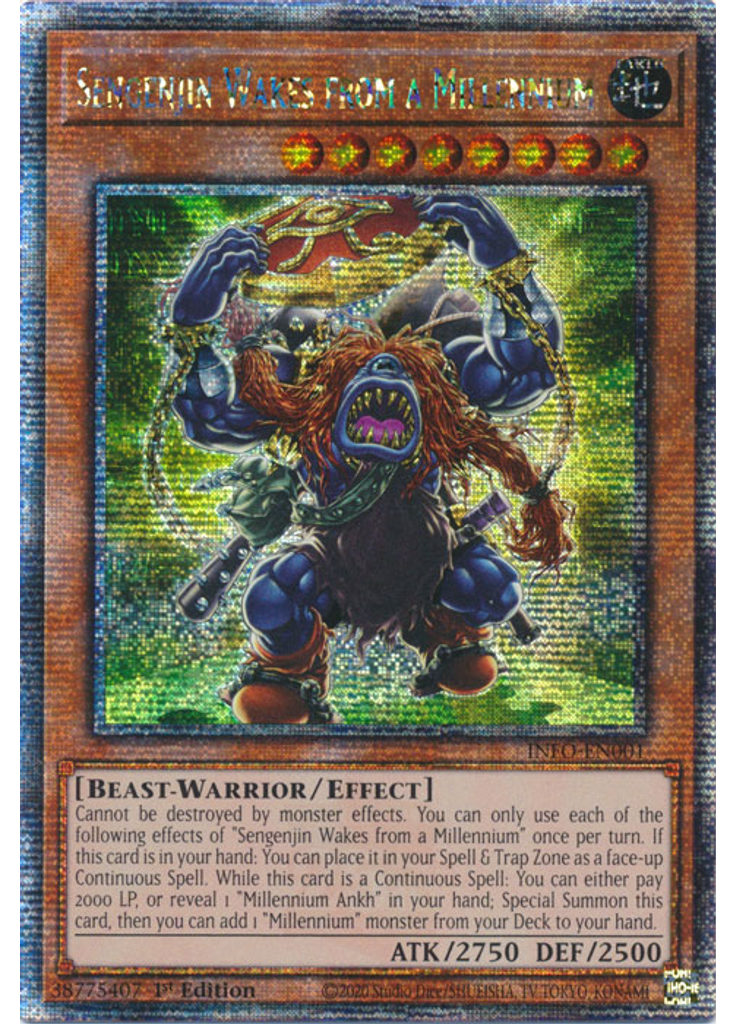 Sengenjin Wakes from a Millennium (Quarter Century Secret Rare 1st Edition)