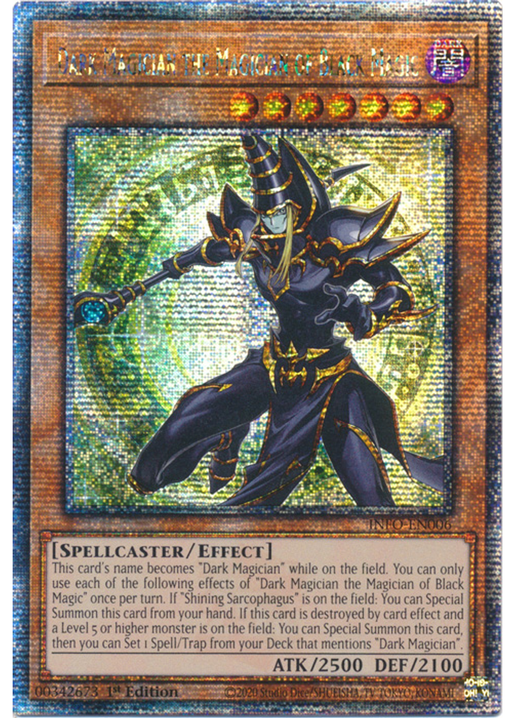 Dark Magician the Magician of Black Magic (Quarter Century Secret Rare 1st Edition)