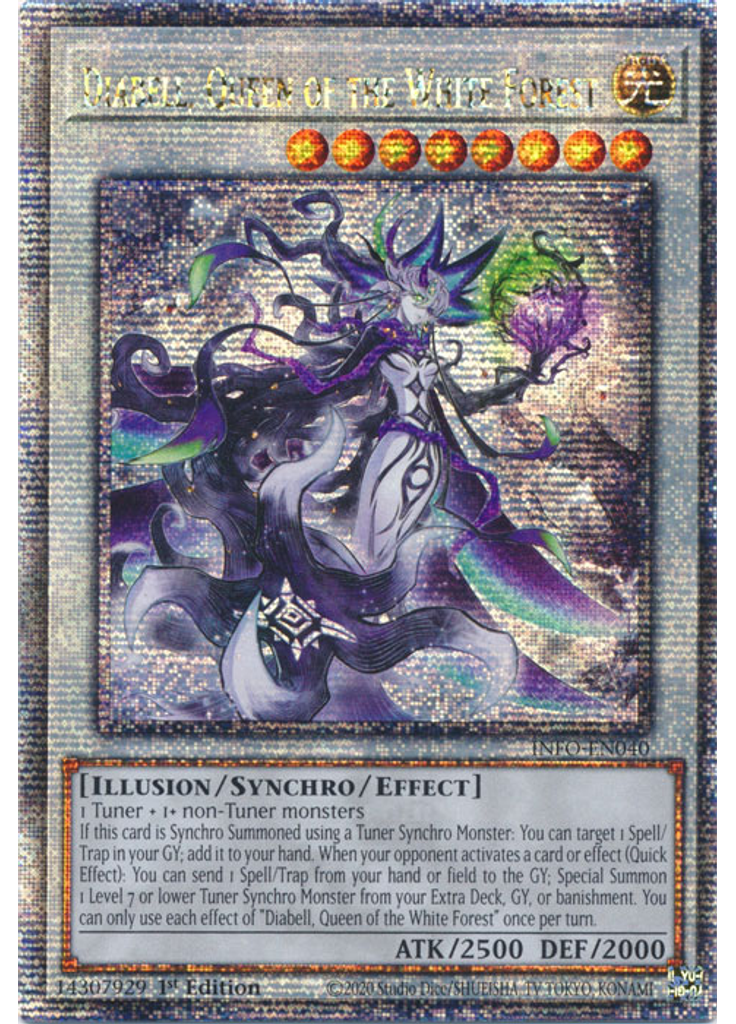 Diabell, Queen of the White Forest (Quarter Century Secret Rare 1st Edition)