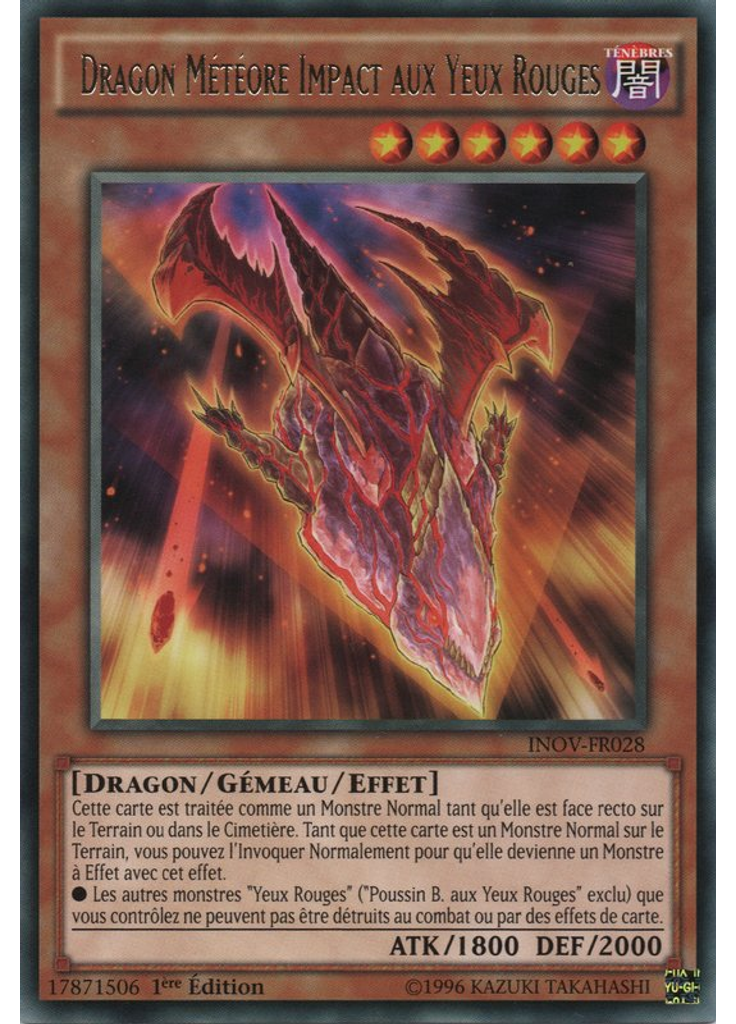 Dragon Météore Impact aux Yeux Rouges