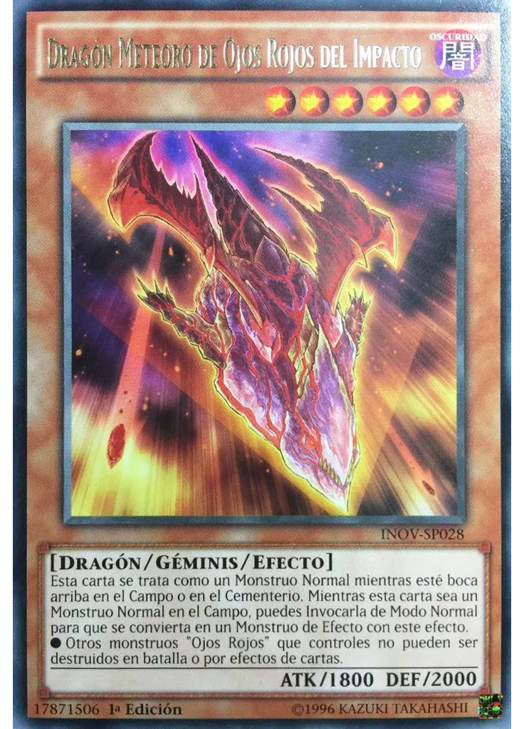 Dragón Meteoro de Ojos Rojos del Impacto