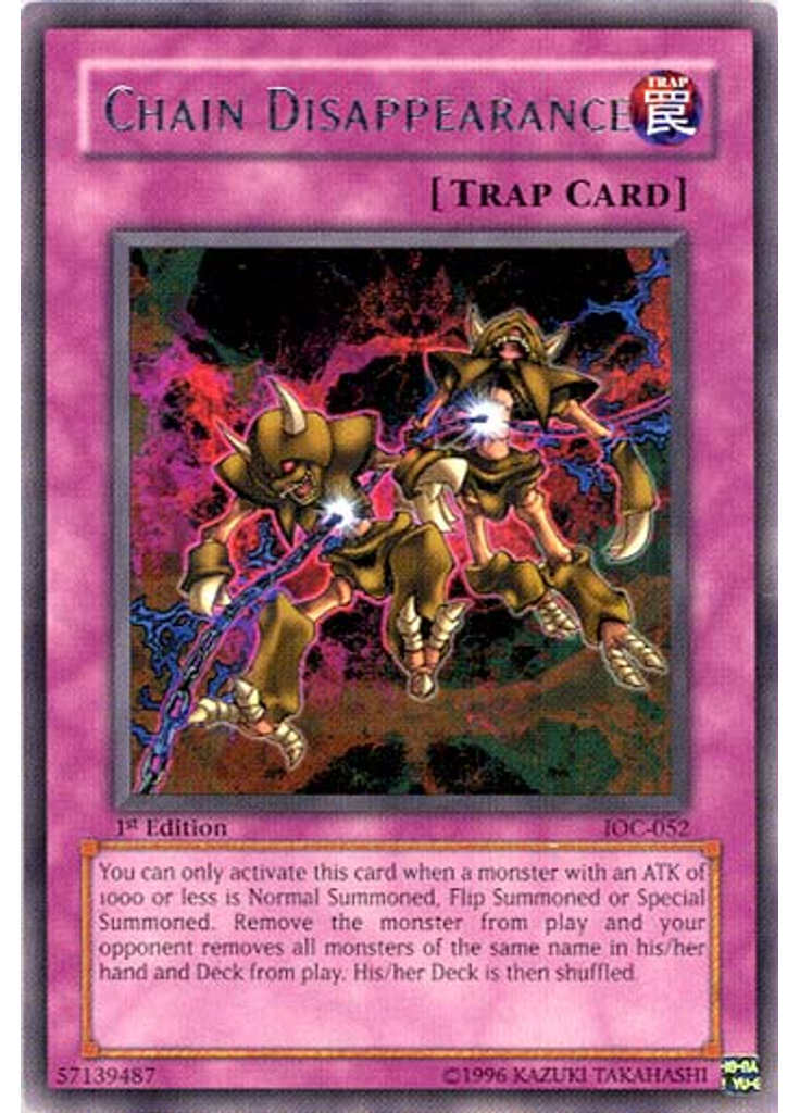 Chain Disappearance