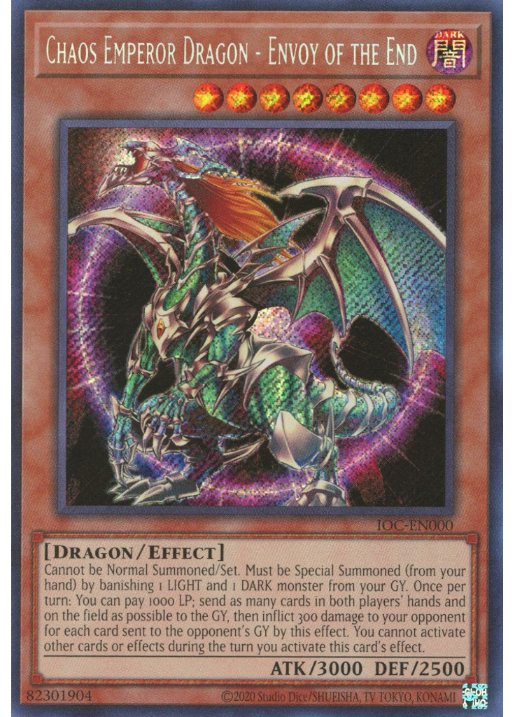 Chaos Emperor Dragon - Envoy of the End (Secret Rare Unlimited 25th Anniversary Edition)