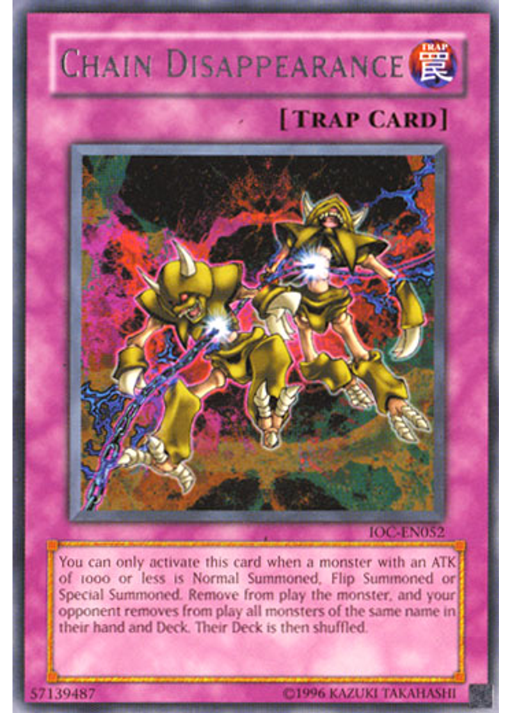 Chain Disappearance