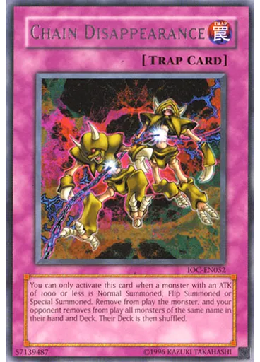 Chain Disappearance