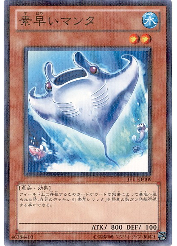 素早いマンタ