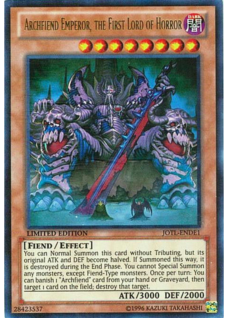 Archfiend Emperor, the First Lord of Horror