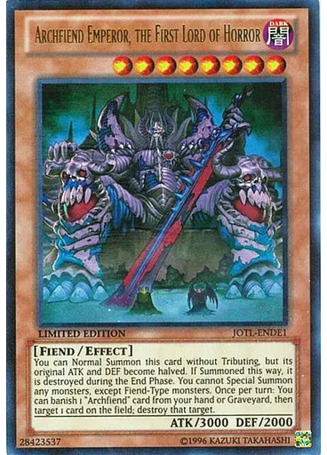 Archfiend Emperor, the First Lord of Horror